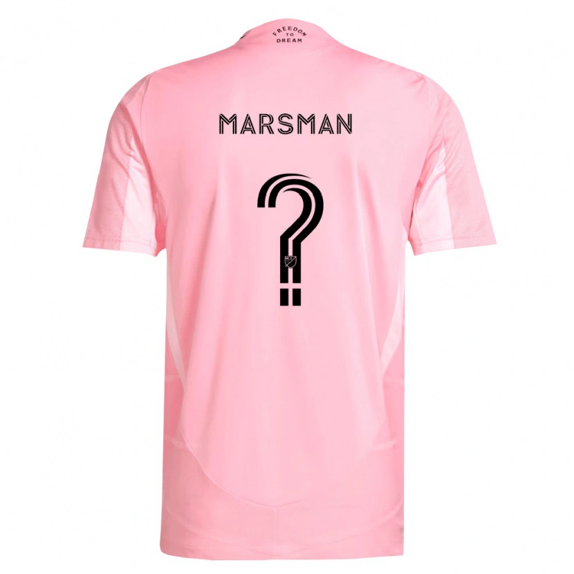 Danxen Dames Nick Marsman #0 Roze Zwart Thuisshirt Thuistenue 2026/27 T-Shirt