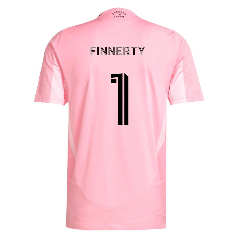 Danxen Dames Owen Finnerty #1 Roze Zwart Thuisshirt Thuistenue 2026/27 T-Shirt