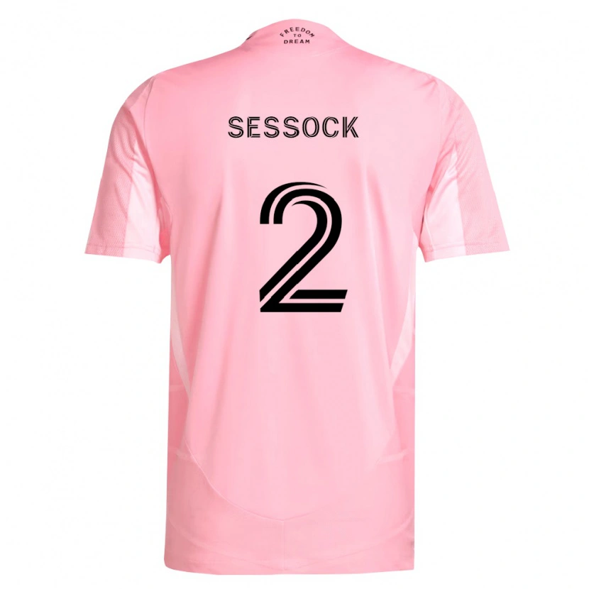 Danxen Dames Nykolas Sessock #2 Roze Zwart Thuisshirt Thuistenue 2026/27 T-Shirt
