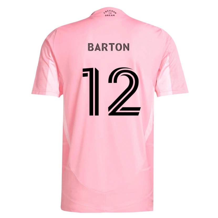 Danxen Dames Tye Barton #12 Roze Zwart Thuisshirt Thuistenue 2026/27 T-Shirt