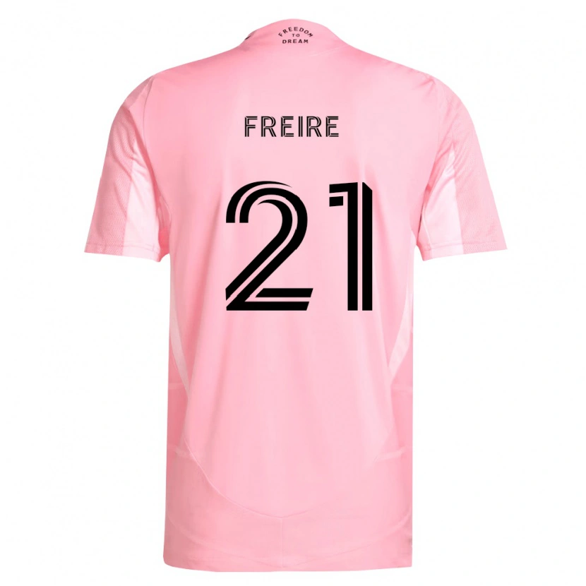 Danxen Dames Nicolas Freire #21 Roze Zwart Thuisshirt Thuistenue 2026/27 T-Shirt