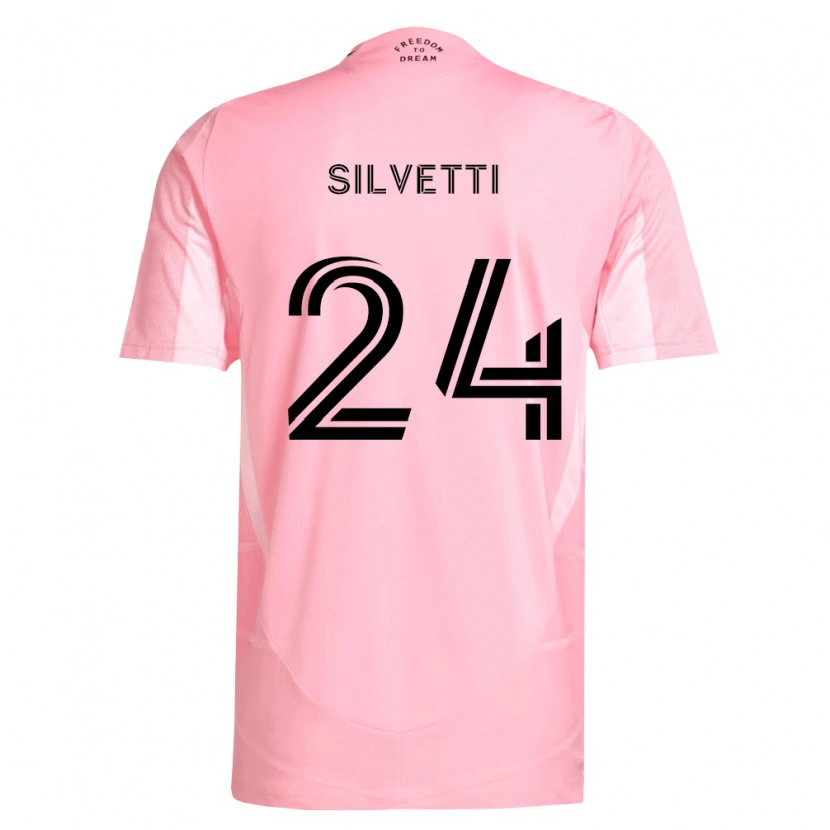 Danxen Dames Mateo Silvetti #24 Roze Zwart Thuisshirt Thuistenue 2026/27 T-Shirt