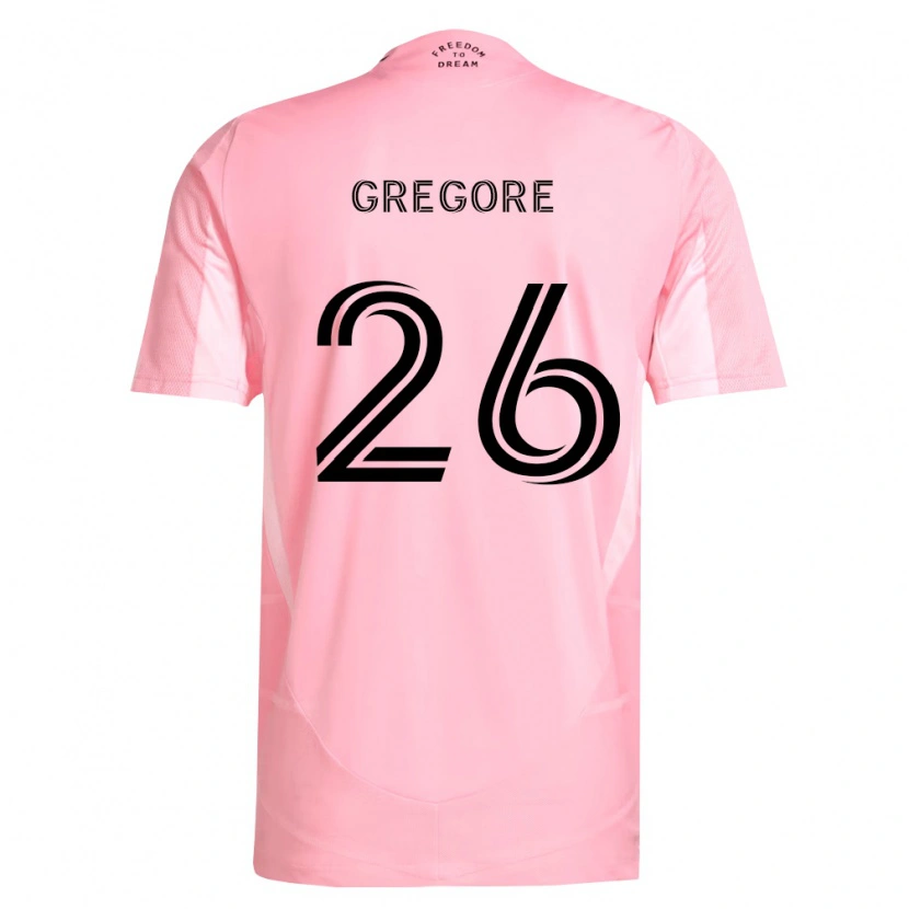 Danxen Dames Gregore #26 Roze Zwart Thuisshirt Thuistenue 2026/27 T-Shirt