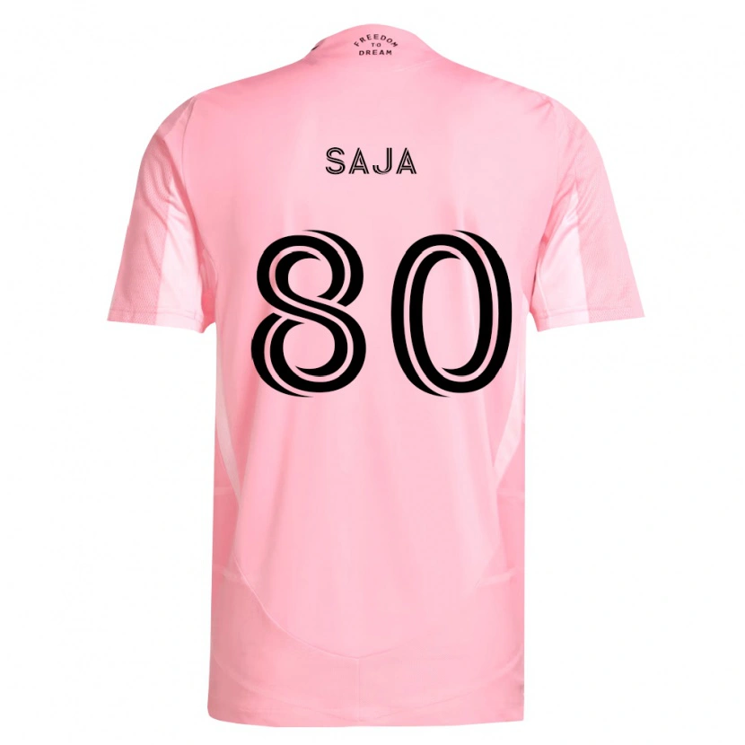 Danxen Dames Mateo Saja #80 Roze Zwart Thuisshirt Thuistenue 2026/27 T-Shirt