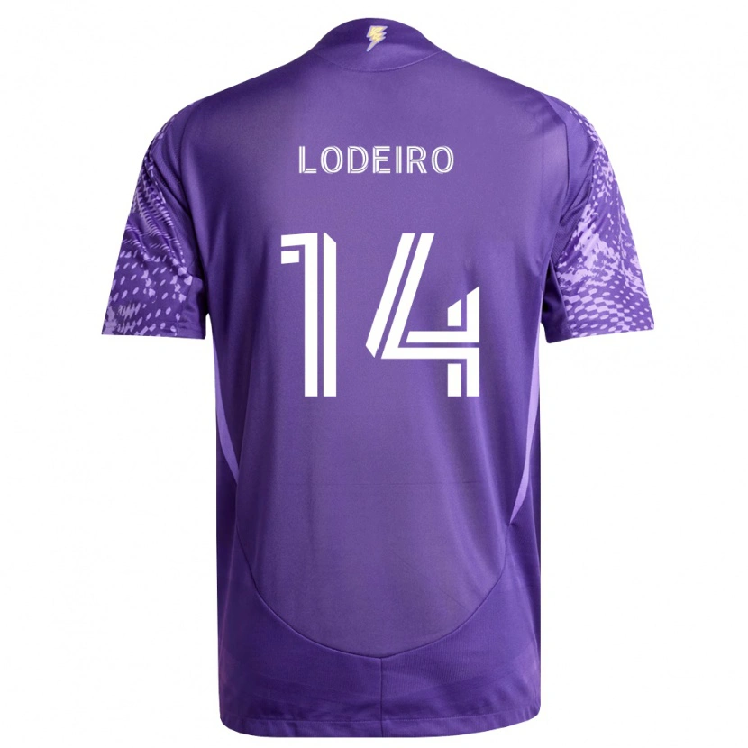 Danxen Dames Nicolás Lodeiro #14 Paars Wit Thuisshirt Thuistenue 2026/27 T-Shirt