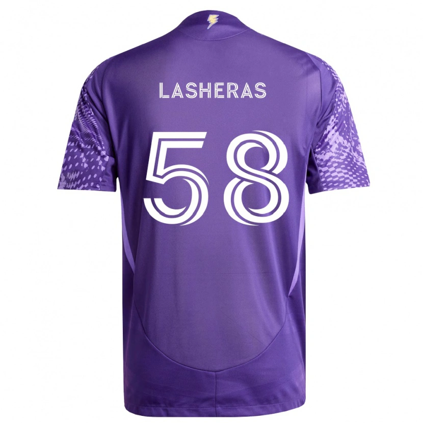Danxen Dames Nicolas Lasheras #58 Paars Wit Thuisshirt Thuistenue 2026/27 T-Shirt