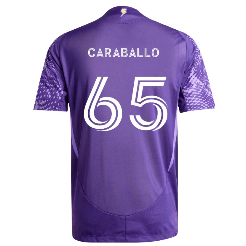 Danxen Dames Gustavo Caraballo #65 Paars Wit Thuisshirt Thuistenue 2026/27 T-Shirt