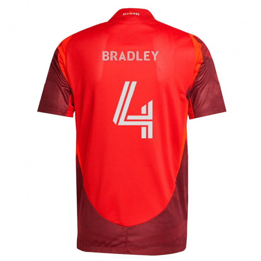 Danxen Dames Michael Bradley #4 Bordeauxrood Thuisshirt Thuistenue 2026/27 T-Shirt