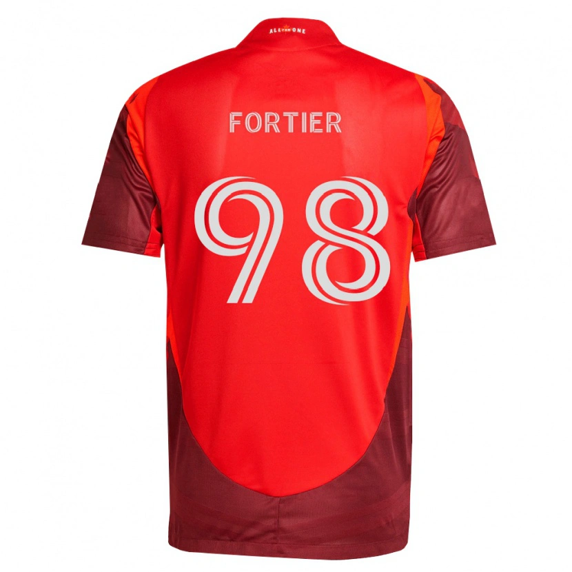 Danxen Dames Kristjan Fortier #98 Bordeauxrood Thuisshirt Thuistenue 2026/27 T-Shirt