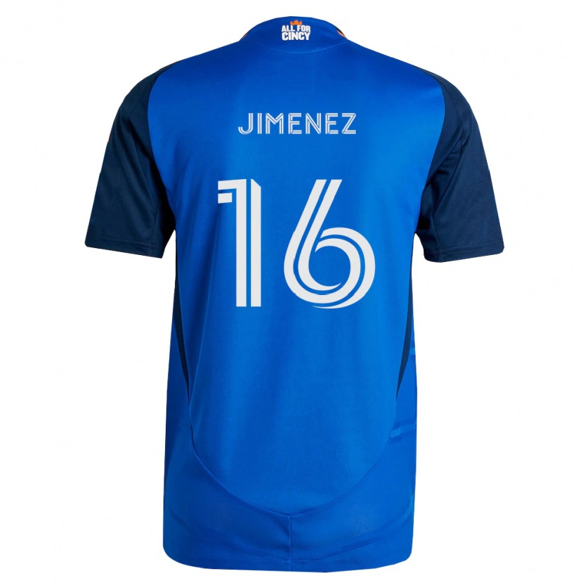 Danxen Dames Joshua Jimenez #16 Koninklijk Blauw Oranje Thuisshirt Thuistenue 2026/27 T-Shirt