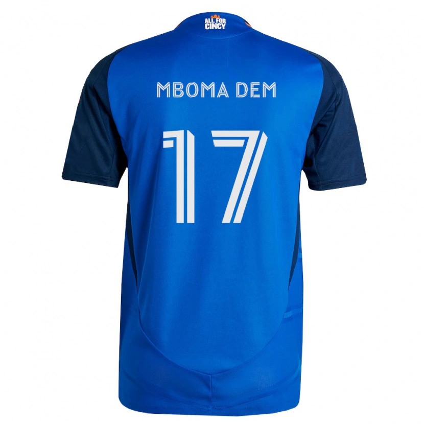 Danxen Dames Kenji Mboma Dem #17 Koninklijk Blauw Oranje Thuisshirt Thuistenue 2026/27 T-Shirt