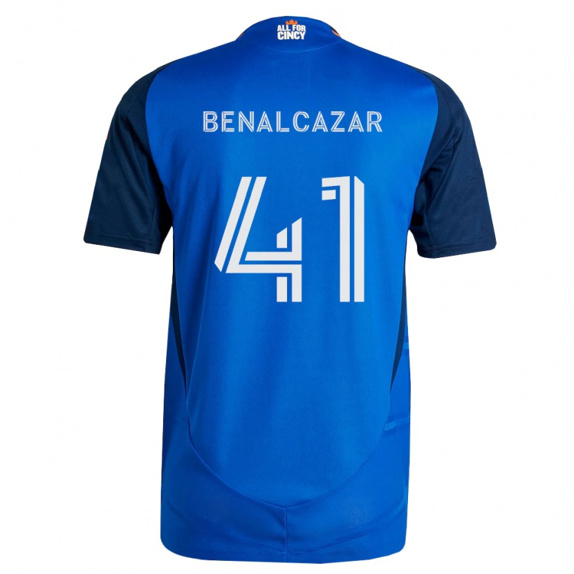 Danxen Dames Nico Benalcázar #41 Koninklijk Blauw Oranje Thuisshirt Thuistenue 2026/27 T-Shirt