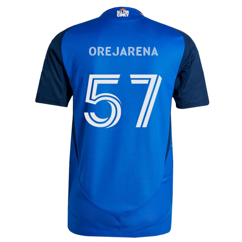 Danxen Dames Leo Orejarena #57 Koninklijk Blauw Oranje Thuisshirt Thuistenue 2026/27 T-Shirt