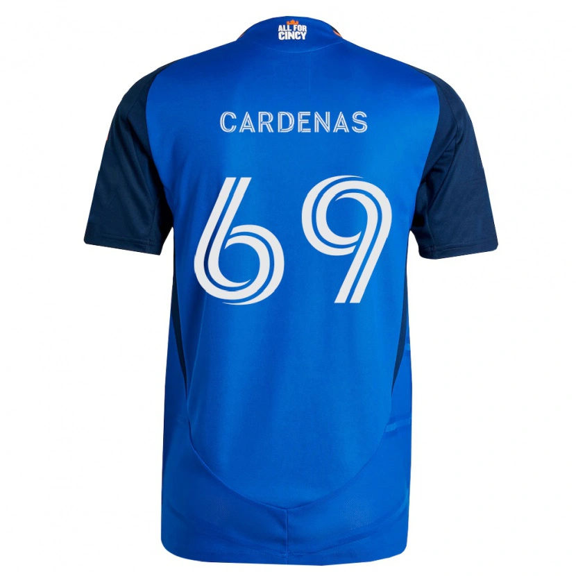 Danxen Dames Jared Cardenas #69 Koninklijk Blauw Oranje Thuisshirt Thuistenue 2026/27 T-Shirt