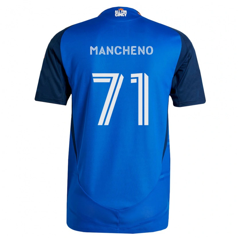 Danxen Dames Cristian Mancheno #71 Koninklijk Blauw Oranje Thuisshirt Thuistenue 2026/27 T-Shirt