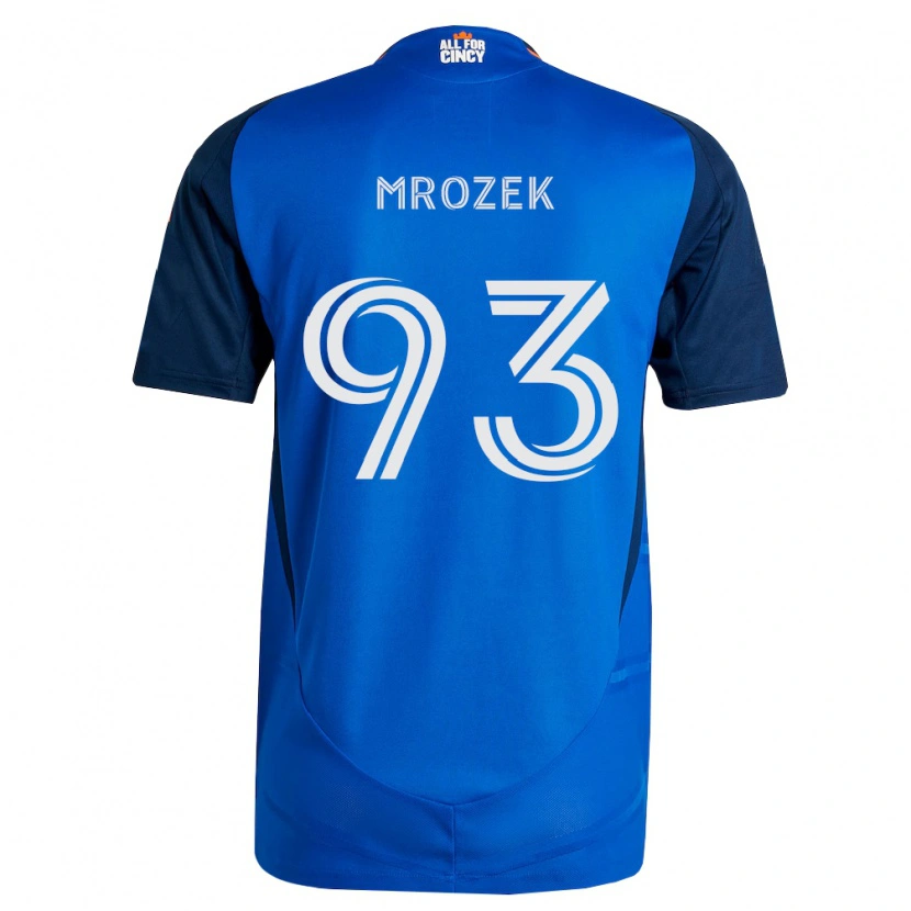 Danxen Dames Fabian Mrozek #93 Koninklijk Blauw Oranje Thuisshirt Thuistenue 2026/27 T-Shirt