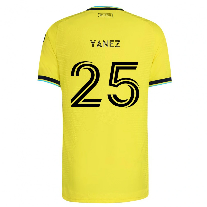 Danxen Dames Zidane Yáñez #25 Helder Geel Marineblauw Thuisshirt Thuistenue 2026/27 T-Shirt