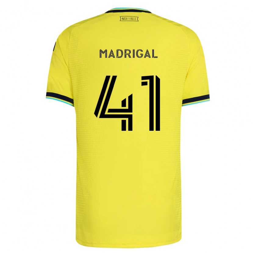Danxen Dames Warren Madrigal #41 Helder Geel Marineblauw Thuisshirt Thuistenue 2026/27 T-Shirt