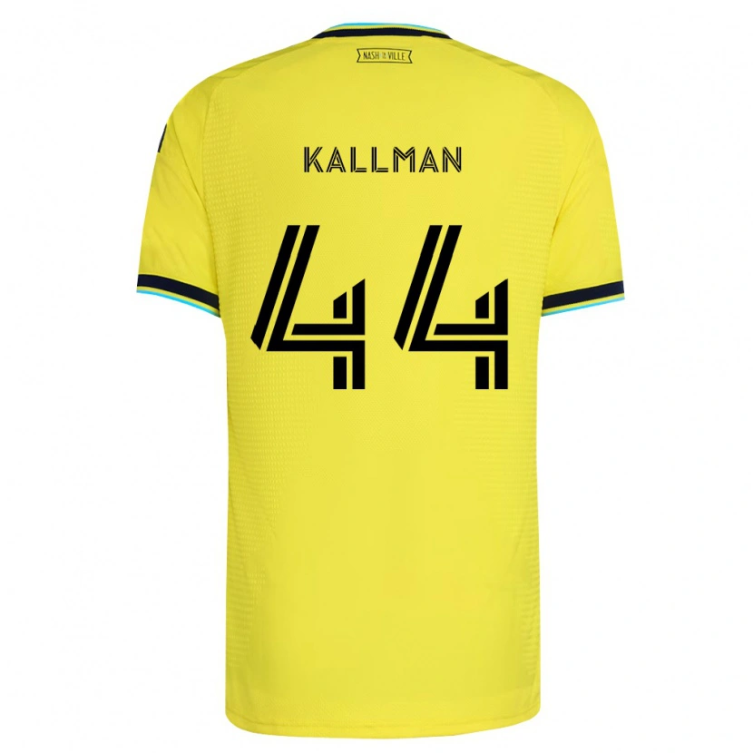 Danxen Dames Brent Kallman #44 Helder Geel Marineblauw Thuisshirt Thuistenue 2026/27 T-Shirt