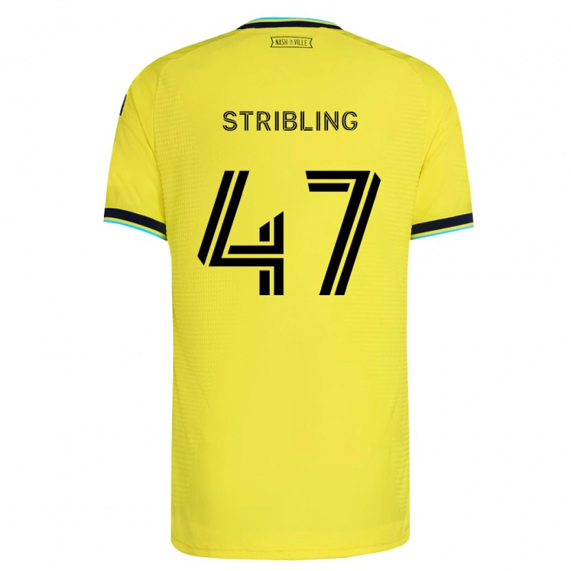 Danxen Dames Liam Stribling #47 Helder Geel Marineblauw Thuisshirt Thuistenue 2026/27 T-Shirt