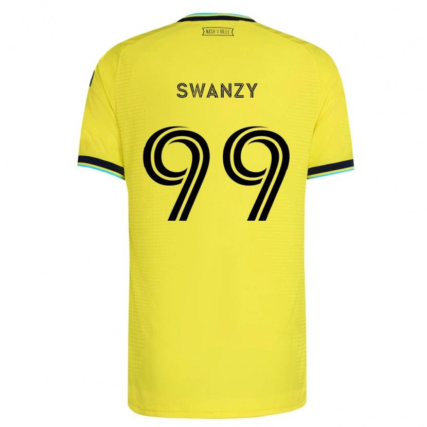 Danxen Dames Joshua Swanzy #99 Helder Geel Marineblauw Thuisshirt Thuistenue 2026/27 T-Shirt