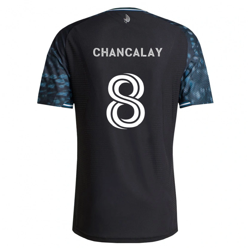 Danxen Dames Tomás Chancalay #8 Zwart Wit Thuisshirt Thuistenue 2026/27 T-Shirt