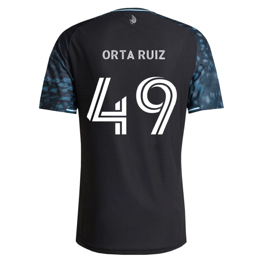 Danxen Dames Jose Orta Ruiz #49 Zwart Wit Thuisshirt Thuistenue 2026/27 T-Shirt
