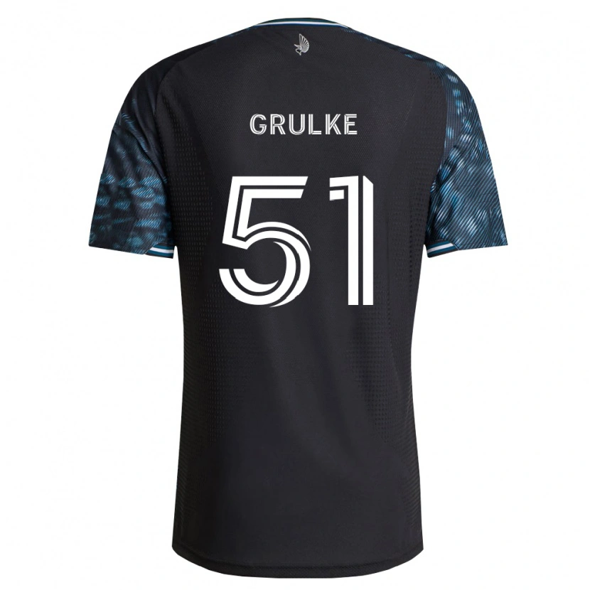 Danxen Dames Calin Grulke #51 Zwart Wit Thuisshirt Thuistenue 2026/27 T-Shirt