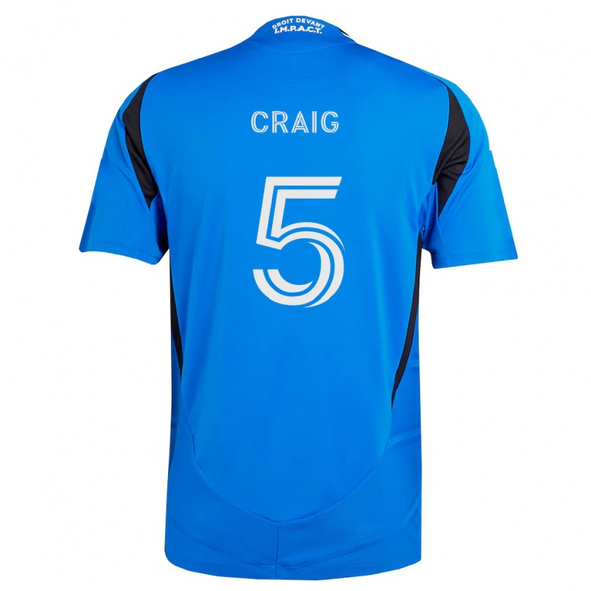 Danxen Dames Brandan Craig #5 Blauw Wit Zwart Thuisshirt Thuistenue 2026/27 T-Shirt