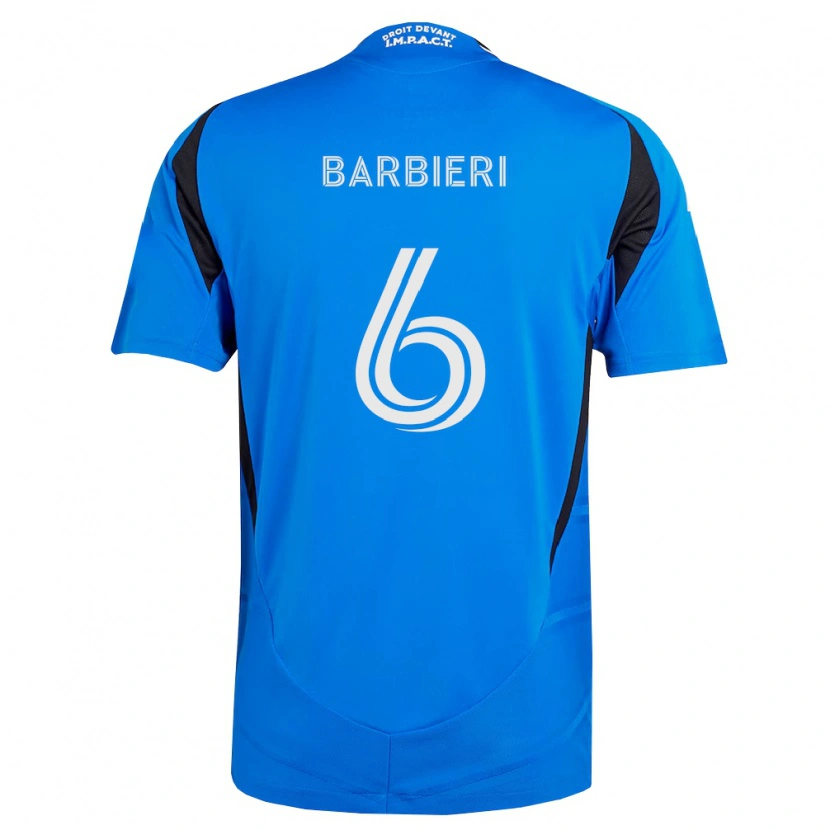 Danxen Dames Juliano Barbieri #6 Blauw Wit Zwart Thuisshirt Thuistenue 2026/27 T-Shirt