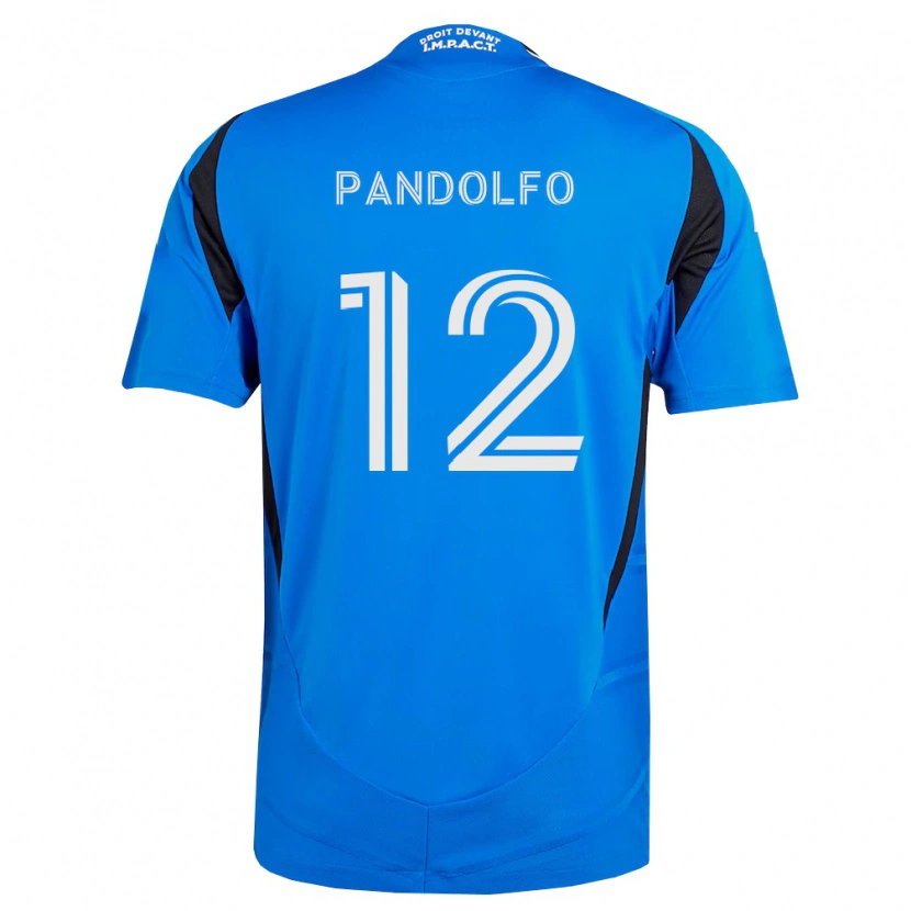 Danxen Dames Gabriel Pandolfo #12 Blauw Wit Zwart Thuisshirt Thuistenue 2026/27 T-Shirt