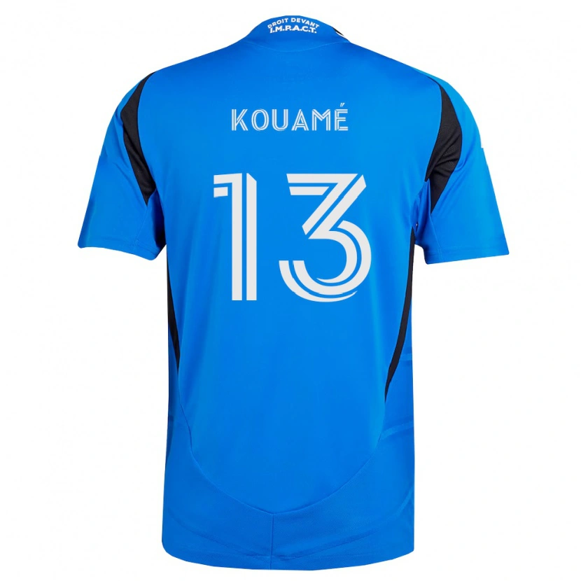 Danxen Dames Rafael Kouamé #13 Blauw Wit Zwart Thuisshirt Thuistenue 2026/27 T-Shirt