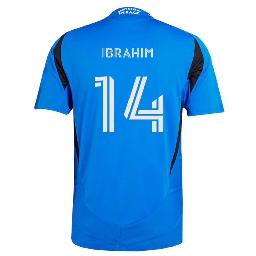 Danxen Dames Sunusi Ibrahim #14 Blauw Wit Zwart Thuisshirt Thuistenue 2026/27 T-Shirt