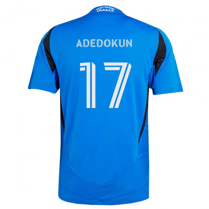 Danxen Dames Michael Adedokun #17 Blauw Wit Zwart Thuisshirt Thuistenue 2026/27 T-Shirt