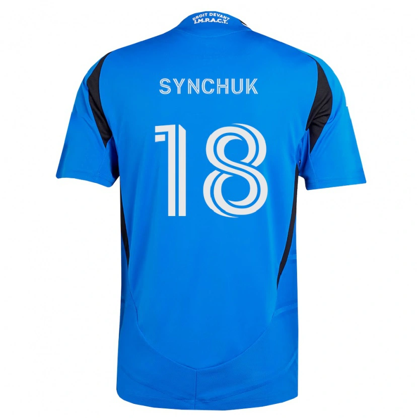 Danxen Dames Gennadiy Synchuk #18 Blauw Wit Zwart Thuisshirt Thuistenue 2026/27 T-Shirt