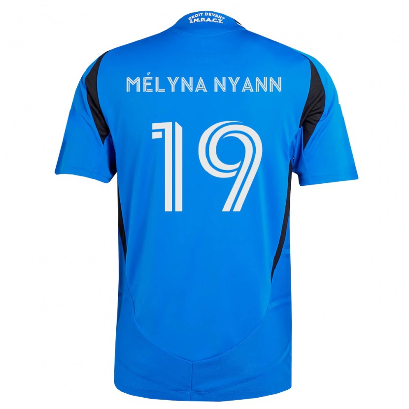Danxen Dames Alexis Mélyna Nyann #19 Blauw Wit Zwart Thuisshirt Thuistenue 2026/27 T-Shirt