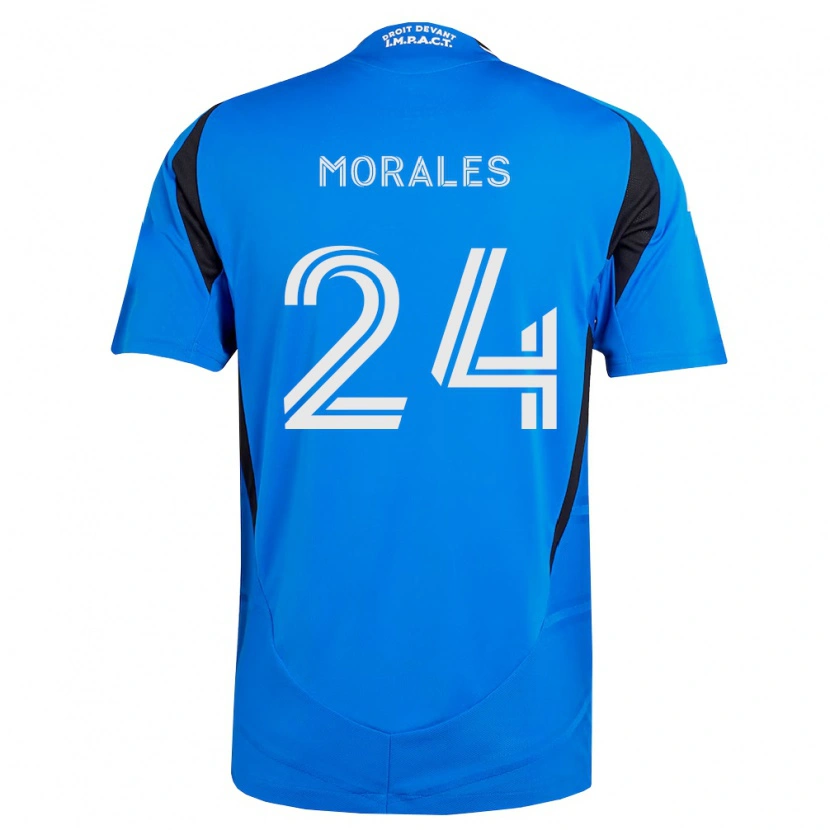 Danxen Dames Efraín Morales #24 Blauw Wit Zwart Thuisshirt Thuistenue 2026/27 T-Shirt