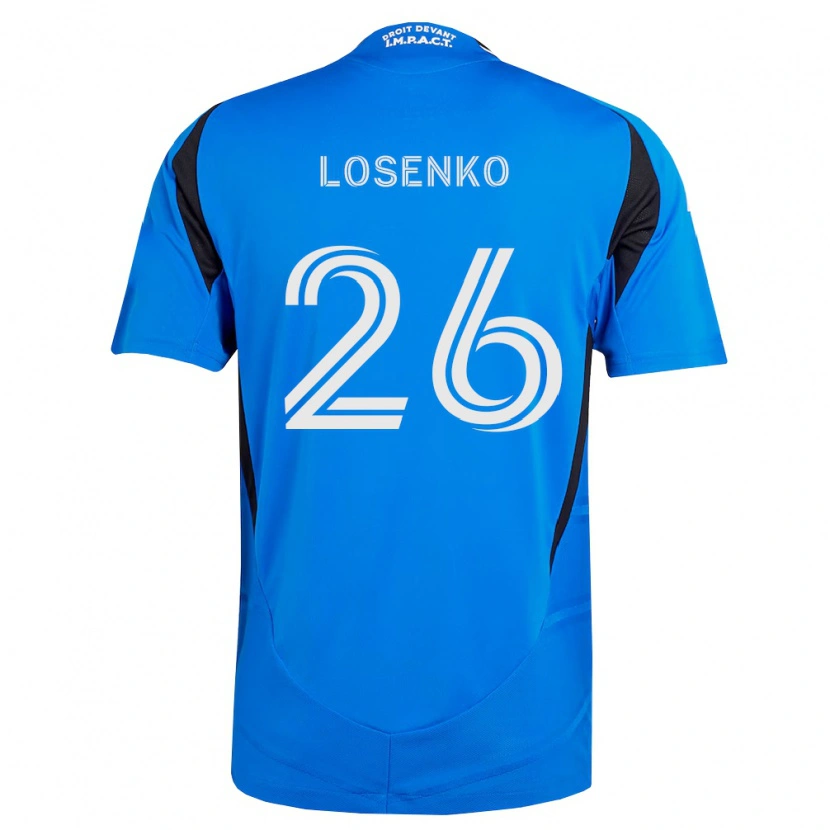 Danxen Dames Ivan Losenko #26 Blauw Wit Zwart Thuisshirt Thuistenue 2026/27 T-Shirt