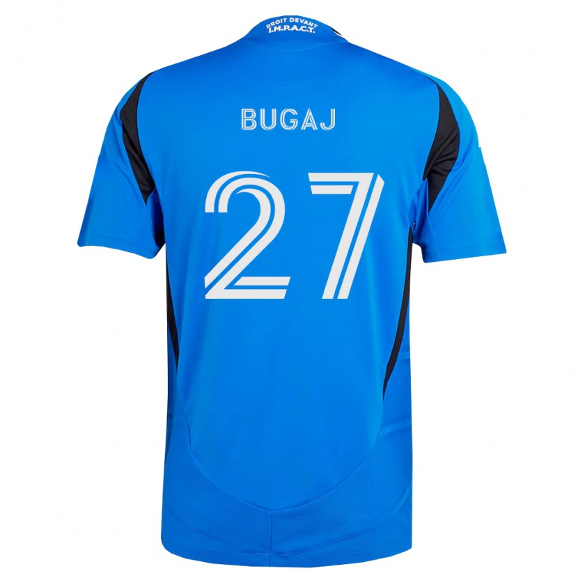Danxen Dames Dawid Bugaj #27 Blauw Wit Zwart Thuisshirt Thuistenue 2026/27 T-Shirt