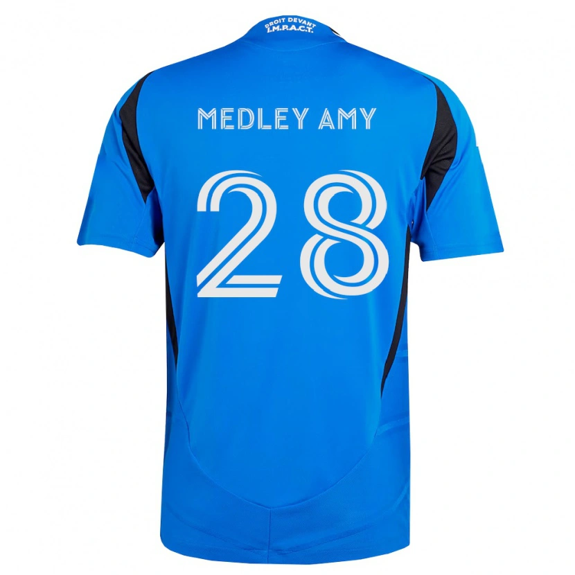 Danxen Dames Medley Amy #28 Blauw Wit Zwart Thuisshirt Thuistenue 2026/27 T-Shirt
