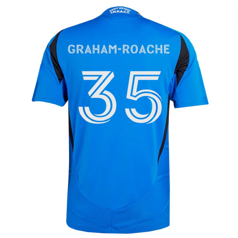 Danxen Dames Owen Graham-Roache #35 Blauw Wit Zwart Thuisshirt Thuistenue 2026/27 T-Shirt