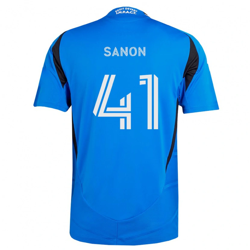 Danxen Dames Jérémy Sanon #41 Blauw Wit Zwart Thuisshirt Thuistenue 2026/27 T-Shirt