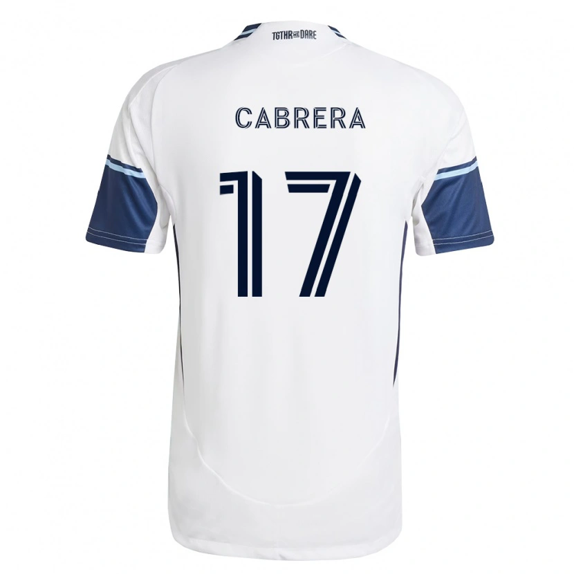 Danxen Dames Kenji Cabrera #17 Wit Koninklijk Blauw Thuisshirt Thuistenue 2026/27 T-Shirt