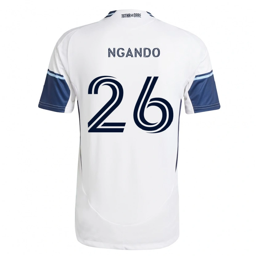 Danxen Dames J.c. Ngando #26 Wit Koninklijk Blauw Thuisshirt Thuistenue 2026/27 T-Shirt