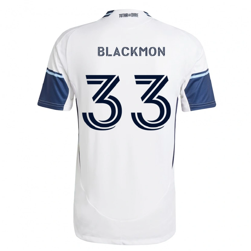 Danxen Dames Tristan Blackmon #33 Wit Koninklijk Blauw Thuisshirt Thuistenue 2026/27 T-Shirt