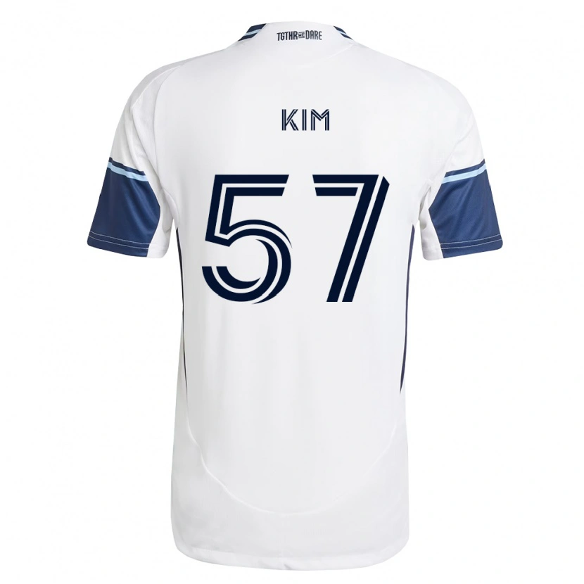 Danxen Dames Jayden Kim #57 Wit Koninklijk Blauw Thuisshirt Thuistenue 2026/27 T-Shirt