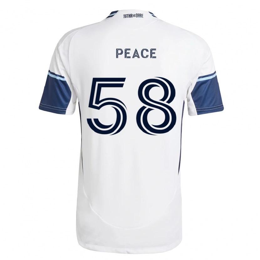 Danxen Dames Jesse Peace #58 Wit Koninklijk Blauw Thuisshirt Thuistenue 2026/27 T-Shirt