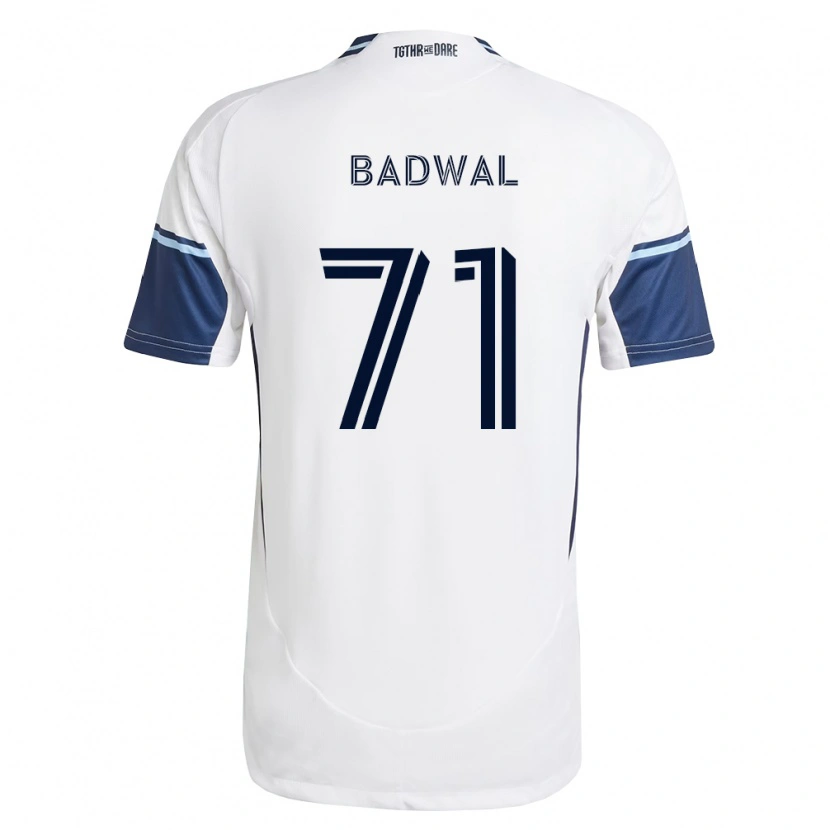 Danxen Dames Manav Badwal #71 Wit Koninklijk Blauw Thuisshirt Thuistenue 2026/27 T-Shirt