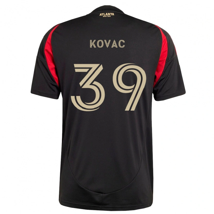 Danxen Dames Arif Kovac #39 Zwart Rood Thuisshirt Thuistenue 2026/27 T-Shirt