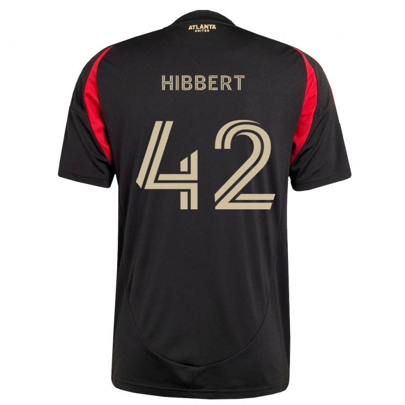 Danxen Dames Jayden Hibbert #42 Zwart Rood Thuisshirt Thuistenue 2026/27 T-Shirt